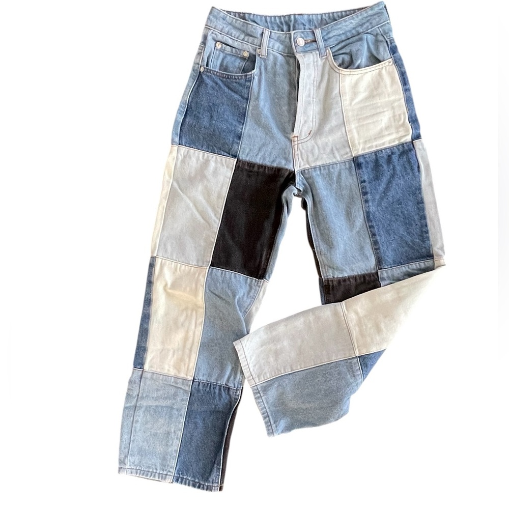 The Native One Patchwork Denim Jeans Ankle Length… - image 2